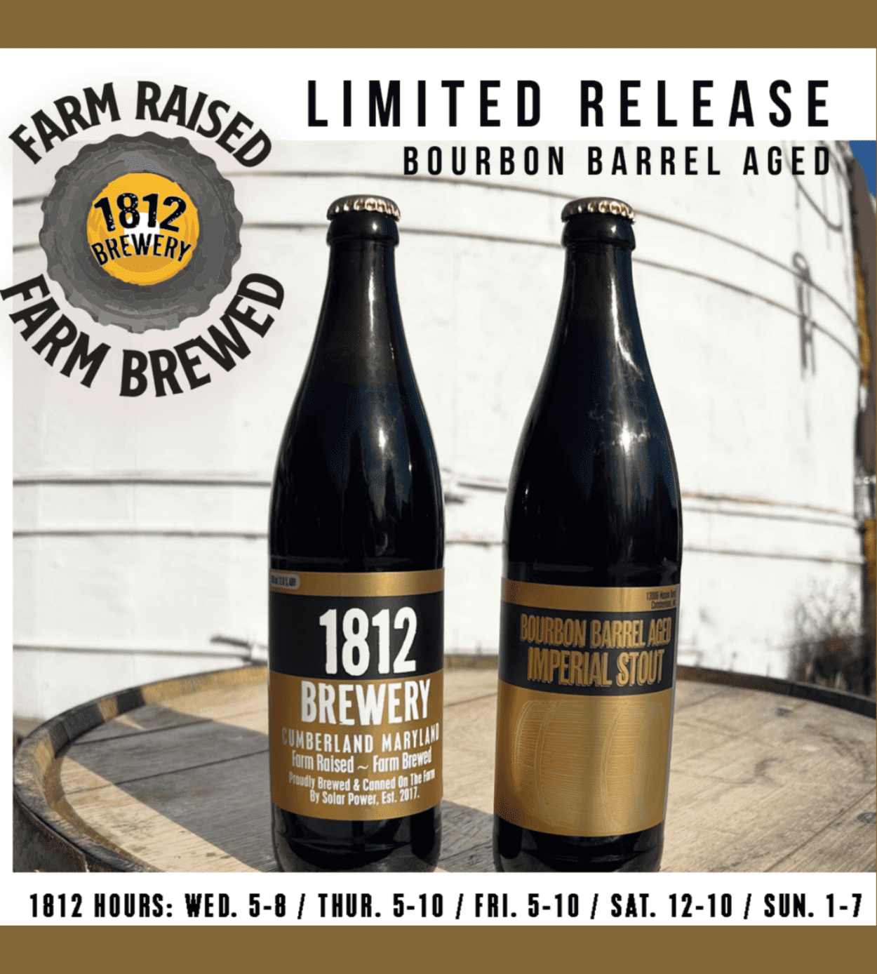 Bourbon Barrel Aged Imperial Stout Limited Release.