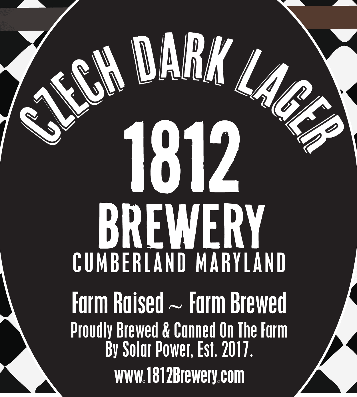 Czech Dark Lager beer label.