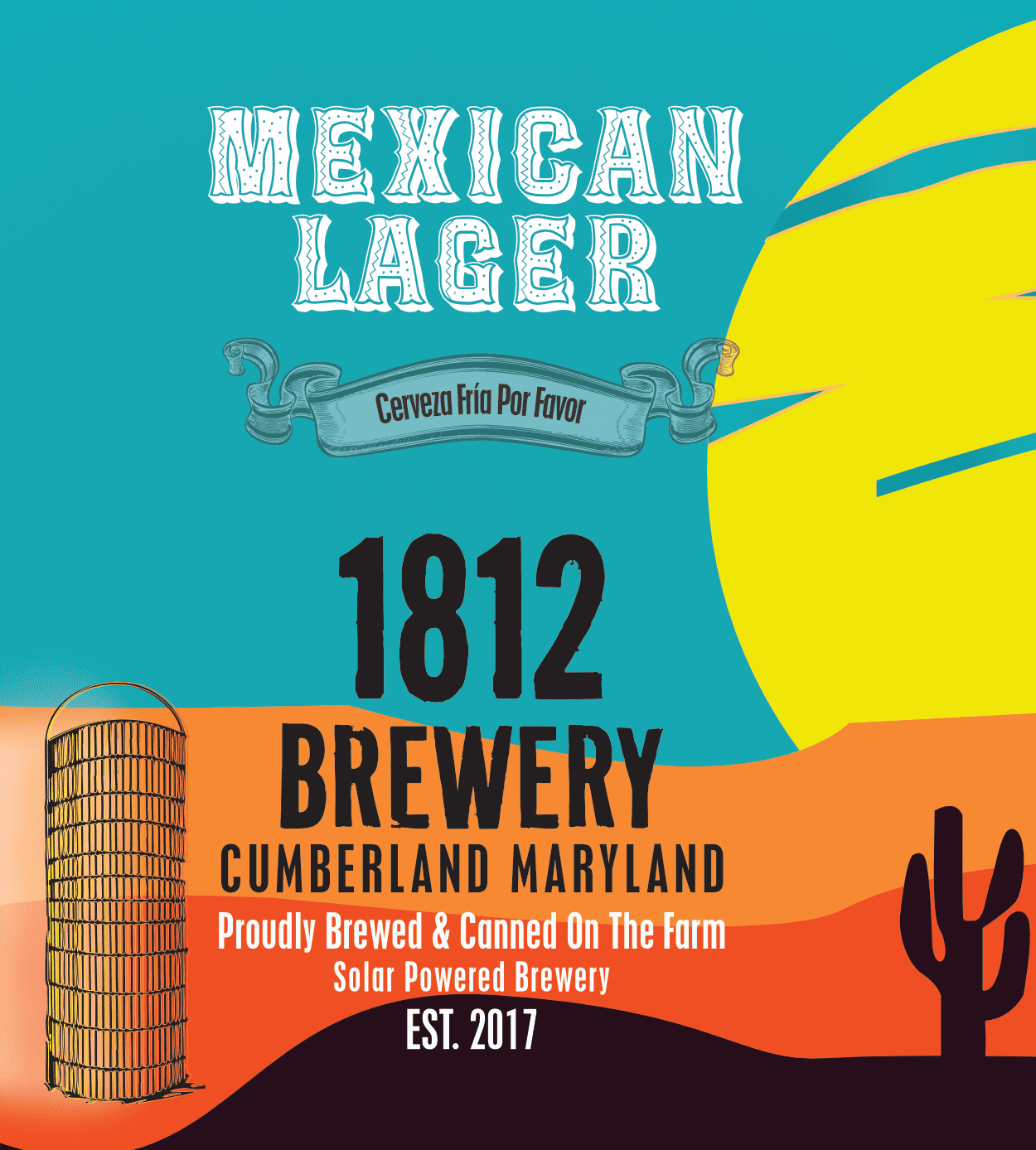 Mexican Lager beer label.