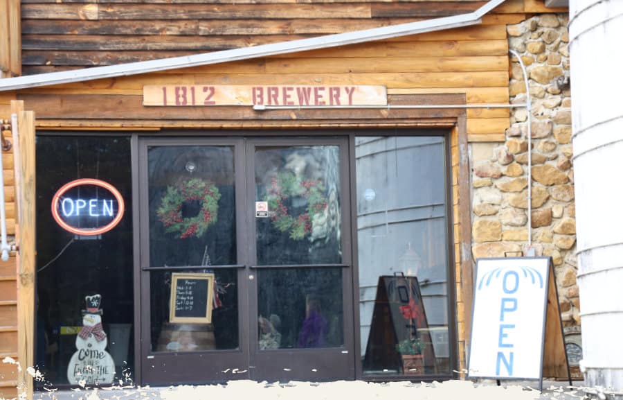 Outside view of the 1812 Brewery Tap Room.